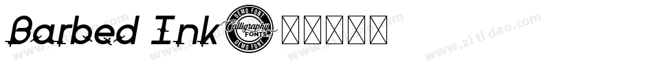 Barbed Ink字体转换